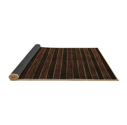 Sideview of Abstract Brown Contemporary Rug, con302brn