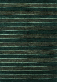 Abstract Turquoise Contemporary Rug, con302turq