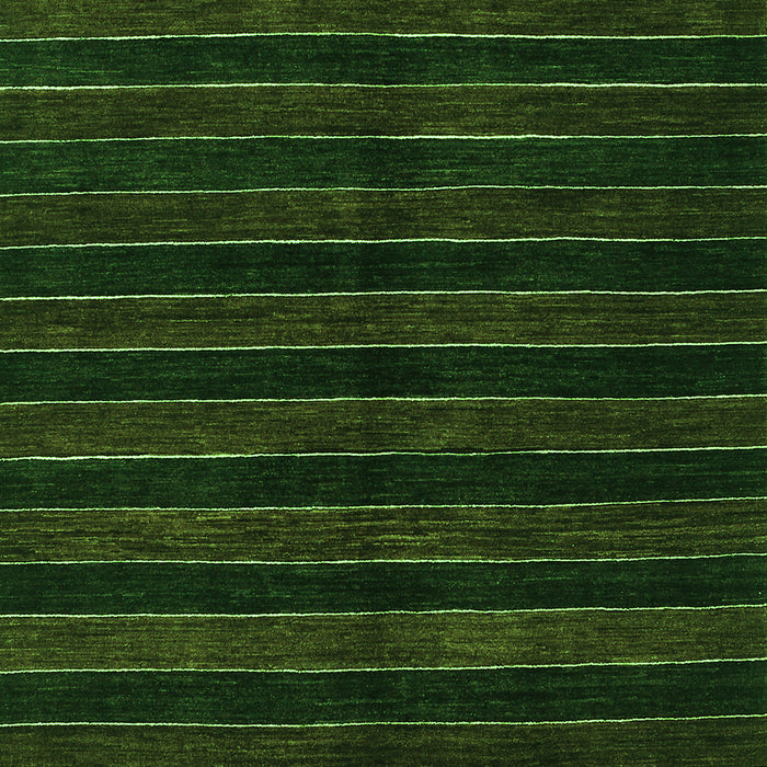 Serging Thickness of Machine Washable Abstract Green Contemporary Area Rugs, wshcon302grn