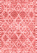 Trellis Red Modern Area Rugs