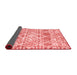 Trellis Red Modern Area Rugs