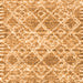 Serging Thickness of Trellis Orange Modern Rug, con3030org