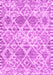 Machine Washable Trellis Pink Modern Rug, wshcon3030pnk