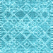 Square Trellis Light Blue Modern Rug, con3030lblu