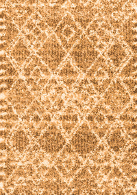 Trellis Orange Modern Rug, con3030org