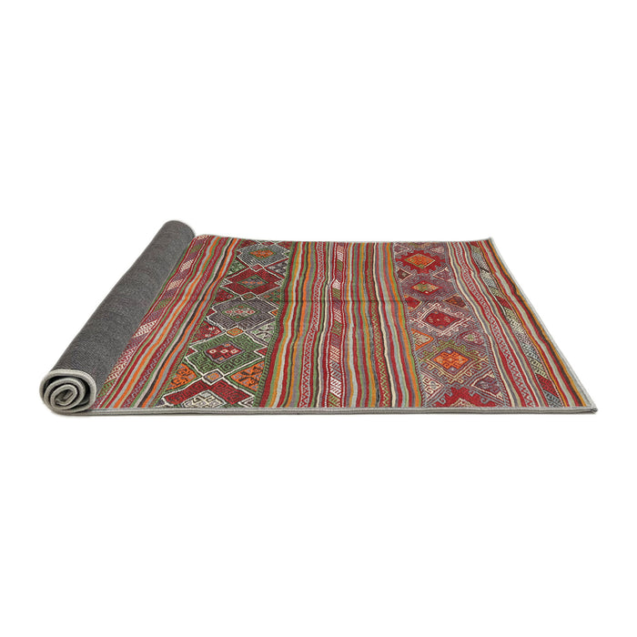 Thickness of Contemporary Brown Oriental Rug, con3031