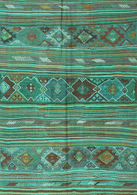 Oriental Turquoise Traditional Rug, con3031turq