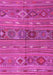 Machine Washable Oriental Pink Traditional Rug, wshcon3031pnk