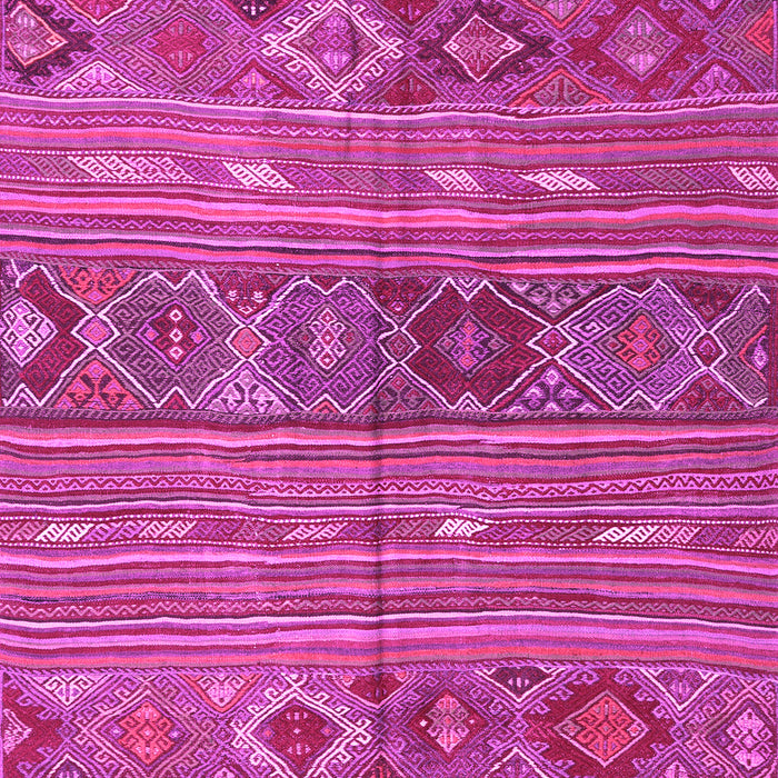 Machine Washable Oriental Pink Traditional Rug, wshcon3031pnk