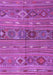 Machine Washable Oriental Purple Traditional Area Rugs, wshcon3031pur