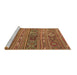 Sideview of Machine Washable Oriental Brown Traditional Rug, wshcon3031brn