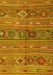 Machine Washable Oriental Yellow Traditional Rug, wshcon3031yw