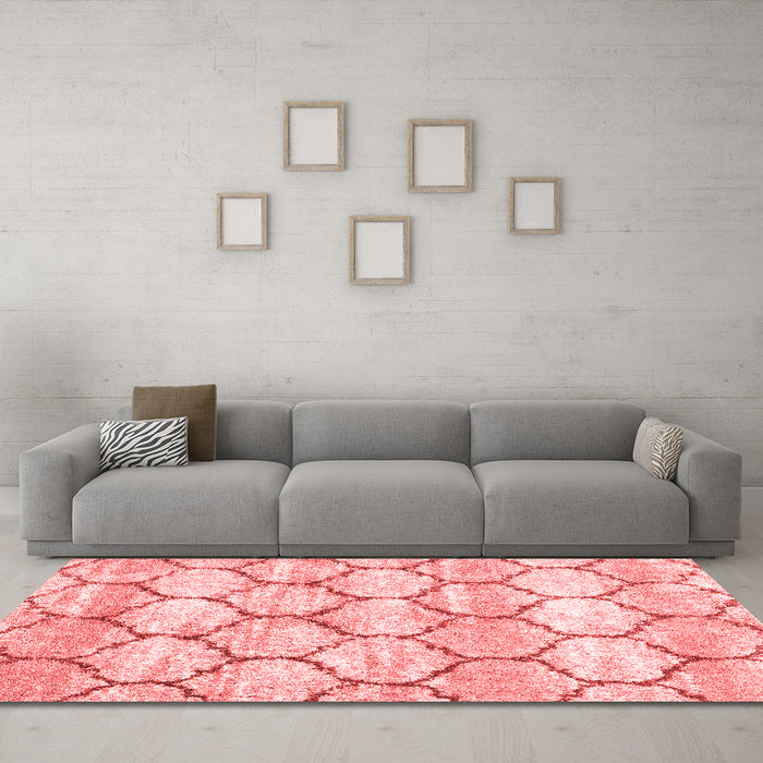 Modern Red Washable Rugs