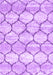 Machine Washable Trellis Purple Modern Area Rugs, wshcon3032pur