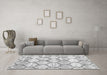 Machine Washable Trellis Gray Modern Rug in a Living Room,, wshcon3032gry