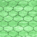 Square Trellis Emerald Green Modern Rug, con3032emgrn