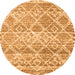 Machine Washable Trellis Orange Modern Area Rugs, wshcon3033org