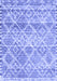 Machine Washable Trellis Blue Modern Rug, wshcon3033blu