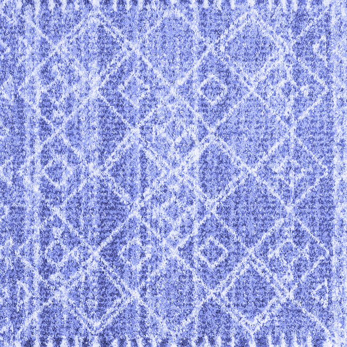 Square Trellis Blue Modern Rug, con3033blu