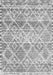 Serging Thickness of Machine Washable Trellis Gray Modern Rug, wshcon3033gry