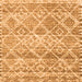 Serging Thickness of Trellis Orange Modern Rug, con3033org