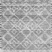 Serging Thickness of Trellis Gray Modern Rug, con3033gry