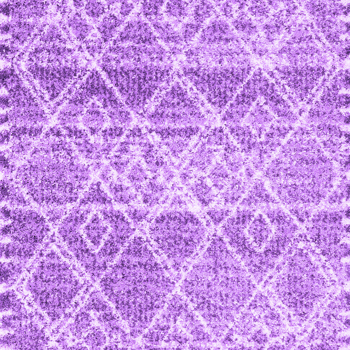 Machine Washable Trellis Purple Modern Area Rugs, wshcon3033pur