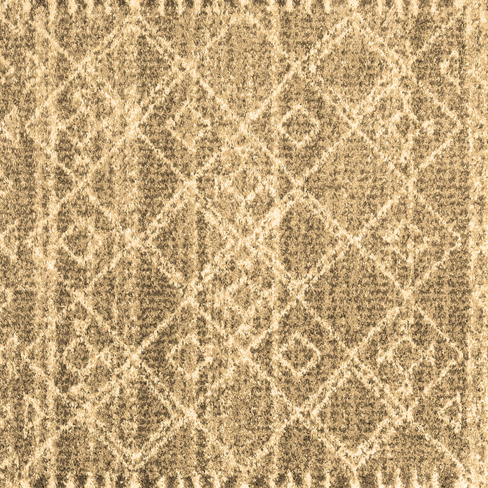 Square Trellis Brown Modern Rug, con3033brn