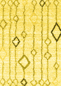 Solid Yellow Modern Rug, con3034yw