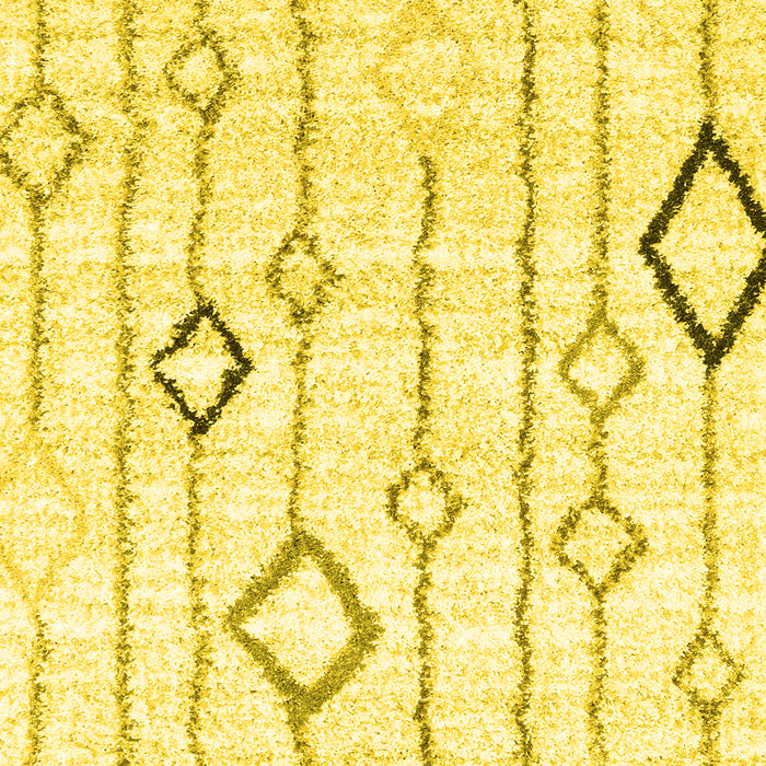 Solid Yellow Modern Rug, con3034yw