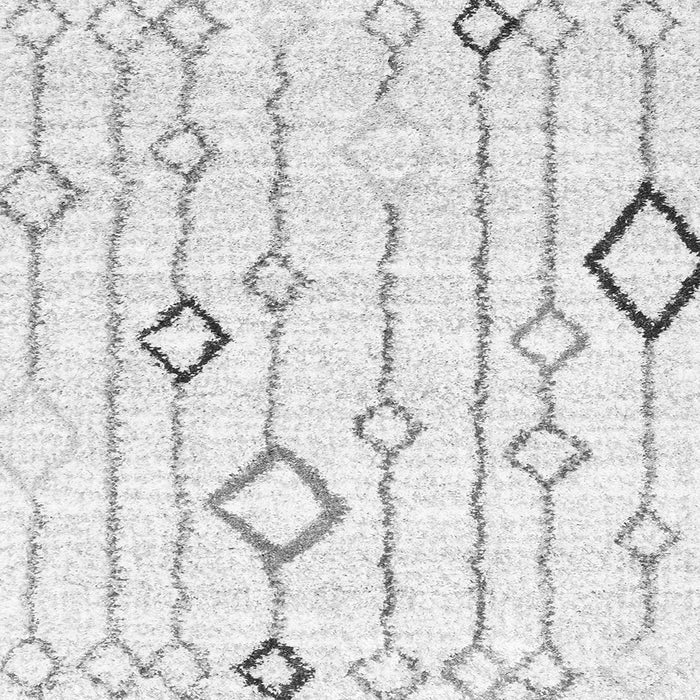 Serging Thickness of Solid Gray Modern Rug, con3034gry