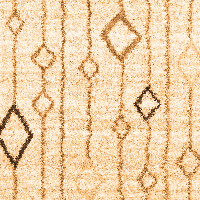 Serging Thickness of Machine Washable Solid Orange Modern Area Rugs, wshcon3034org