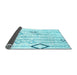 Sideview of Solid Light Blue Modern Rug, con3034lblu