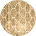Round Machine Washable CON3035X Brown CON3035X Rug, wshcon3035brn