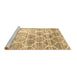 Sideview of Machine Washable CON3035X Brown CON3035X Rug, wshcon3035brn