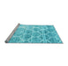 Sideview of Machine Washable CON3035X Light Blue CON3035X Rug, wshcon3035lblu