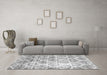 Machine Washable CON3035X Gray CON3035X Rug in a Living Room,, wshcon3035gry