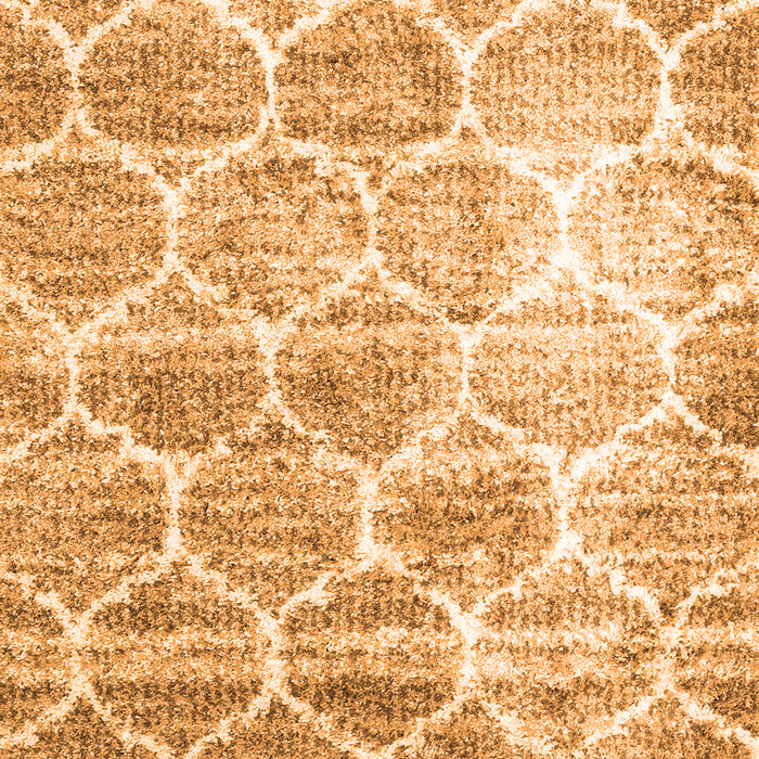 Serging Thickness of Machine Washable CON3035X Orange CON3035X Area Rugs, wshcon3035org