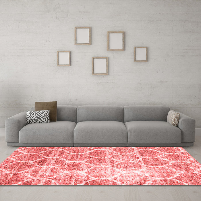CON3035X Red Washable Rugs
