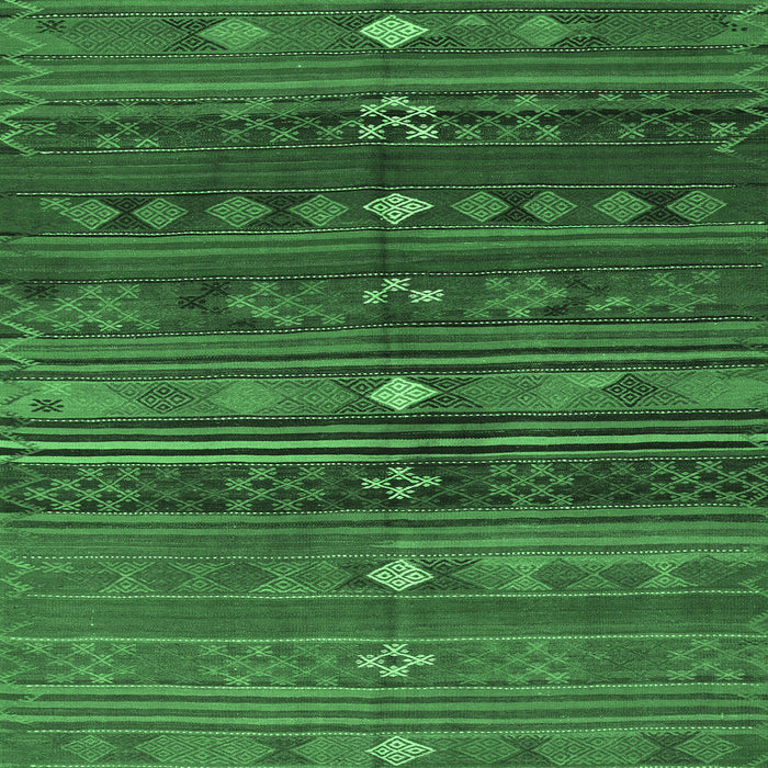 Square Machine Washable CON3036X Emerald Green CON3036X Area Rugs, wshcon3036emgrn