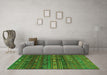 Machine Washable CON3036X Green CON3036X Area Rugs in a Living Room,, wshcon3036grn