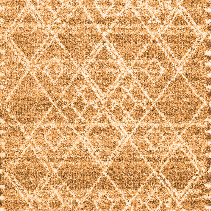 Serging Thickness of Machine Washable CON3037X Orange CON3037X Area Rugs, wshcon3037org