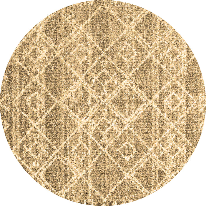 Round Machine Washable CON3037X Brown CON3037X Rug, wshcon3037brn
