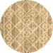 Round Machine Washable CON3037X Brown CON3037X Rug, wshcon3037brn