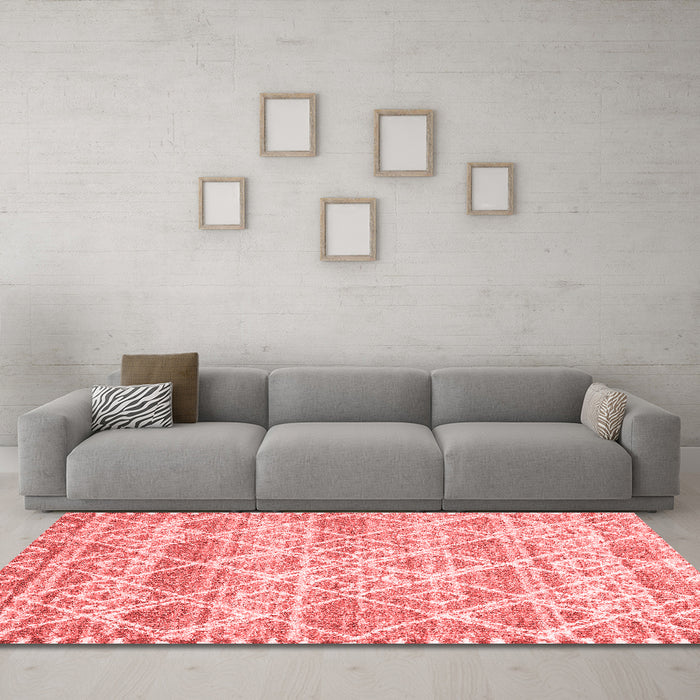 CON3037X Red Washable Rugs