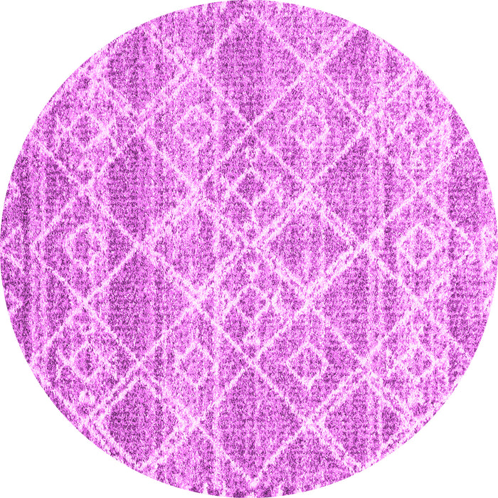 Round Machine Washable CON3037X Pink CON3037X Rug, wshcon3037pnk
