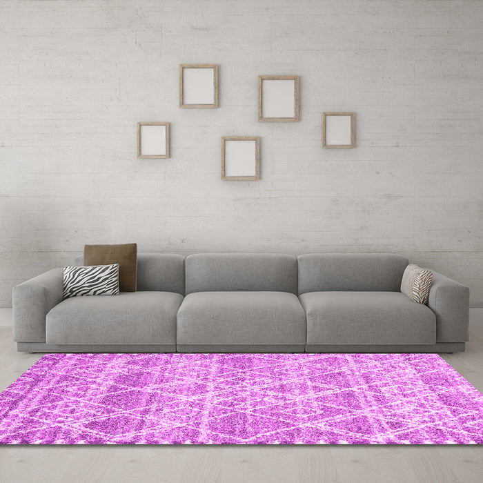 Machine Washable CON3037X Pink CON3037X Rug in a Living Room, wshcon3037pnk
