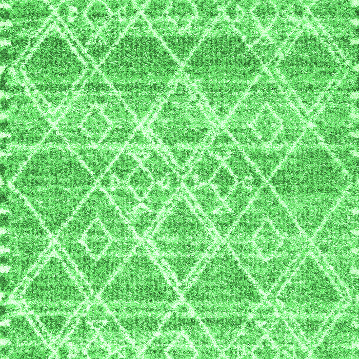 Serging Thickness of Machine Washable CON3037X Green CON3037X Area Rugs, wshcon3037grn