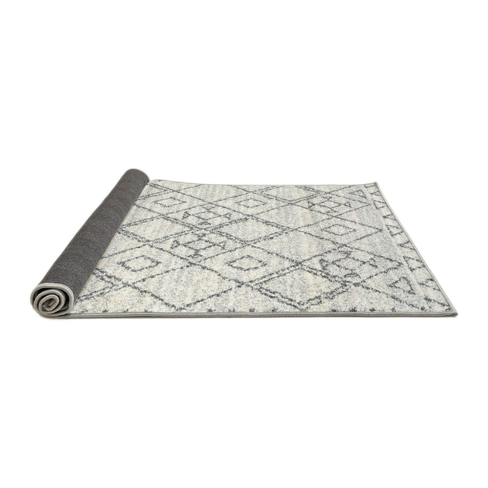 Thickness of Contemporary Off White Beige Solid Rug, con3038