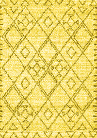 Solid Yellow Modern Rug, con3038yw